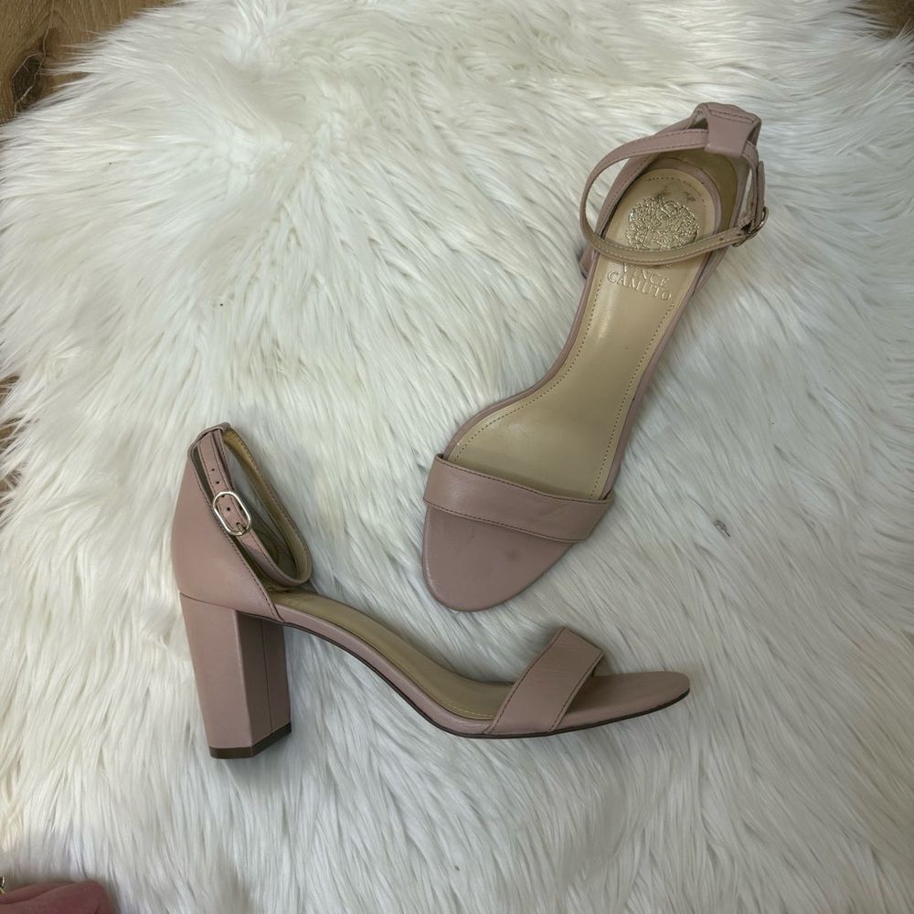 [Vince Camuto] Women's Blush Ankle Strap Heels - Size 9‎